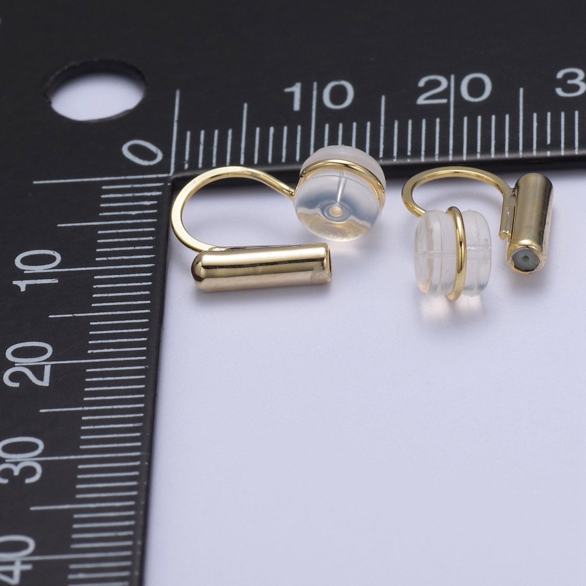 Silicone Earring Backings, Hypoallergenic Clip On Earring Backs For Jewelry Making, K-319 - DLUXCA