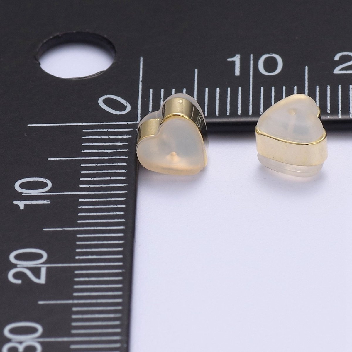 Silicone Earring Backs Replacements Soft Clear Earring Backs, Heart Shaped Locking Earring Backs Silicone Earring Backs Stopper for Earring Jewelry Finding K-227 - DLUXCA