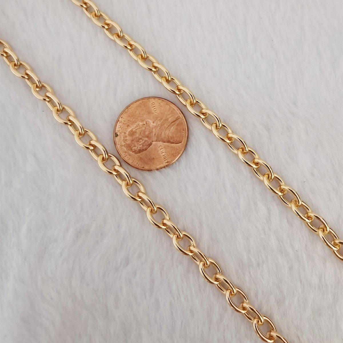 Silver, 18K Gold, 24K Gold Filled ROLO Chain Sold By Yard For Jewelry Making, Necklace Bracelet Anklet Component Supply | ROLL-473(XP-001), ROLL-476(XP-005), ROLL-477(XP-004) Clearance Pricing