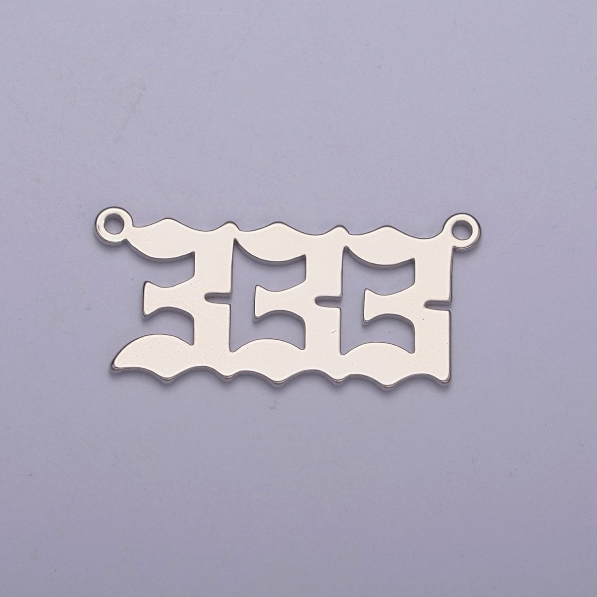 Silver Angel Number Charm Connector Lucky Number for Necklace Bracelet Component | G605-609