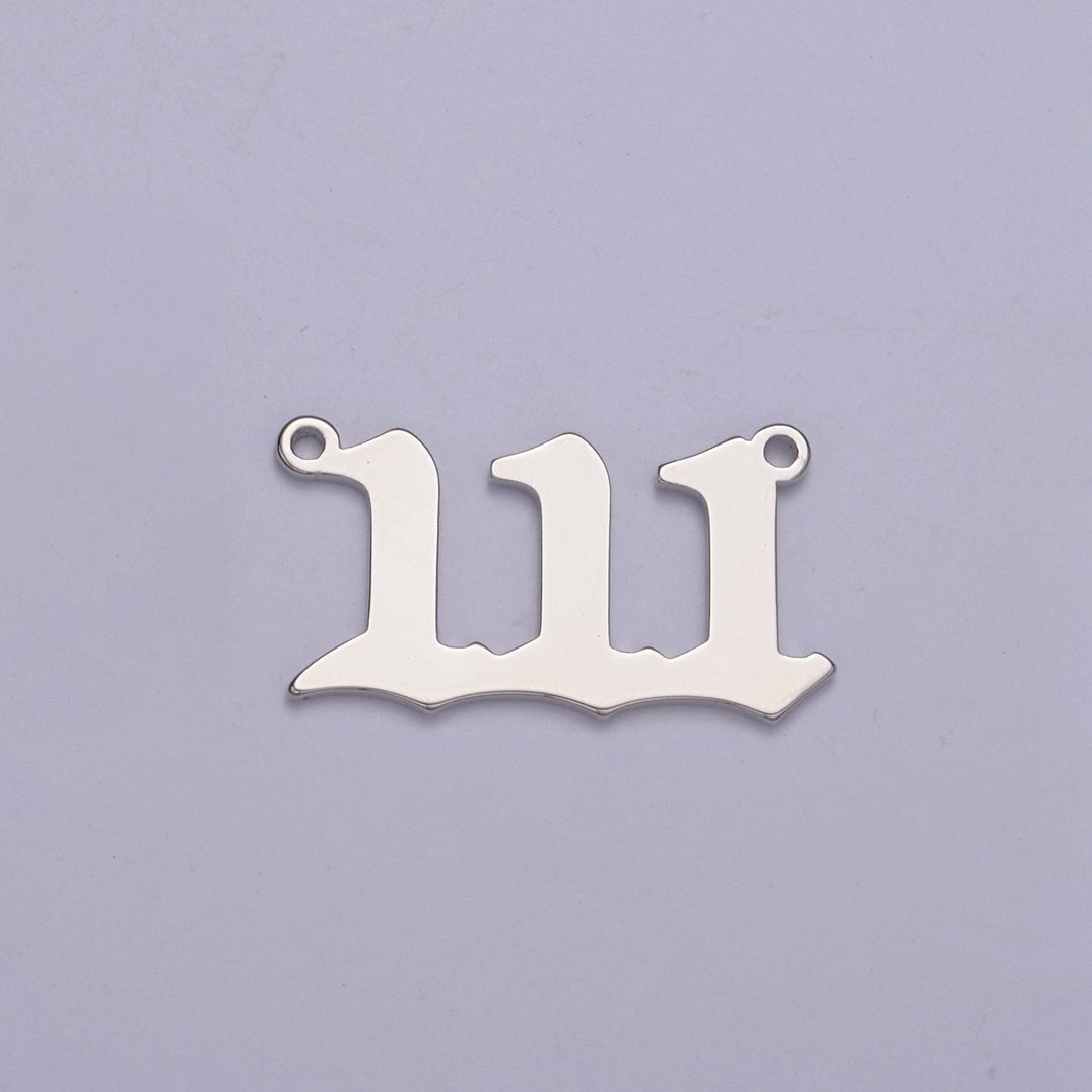 Silver Angel Number Charm Connector Lucky Number for Necklace Bracelet Component | G605-609