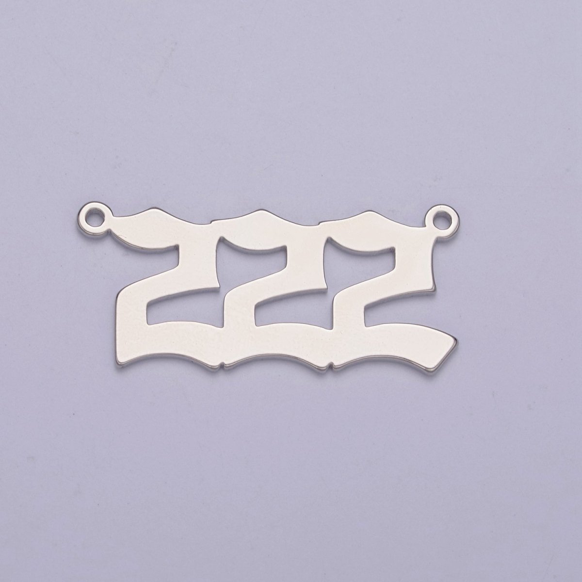 Silver Angel Number Charm Connector Lucky Number for Necklace Bracelet Component | G605-609