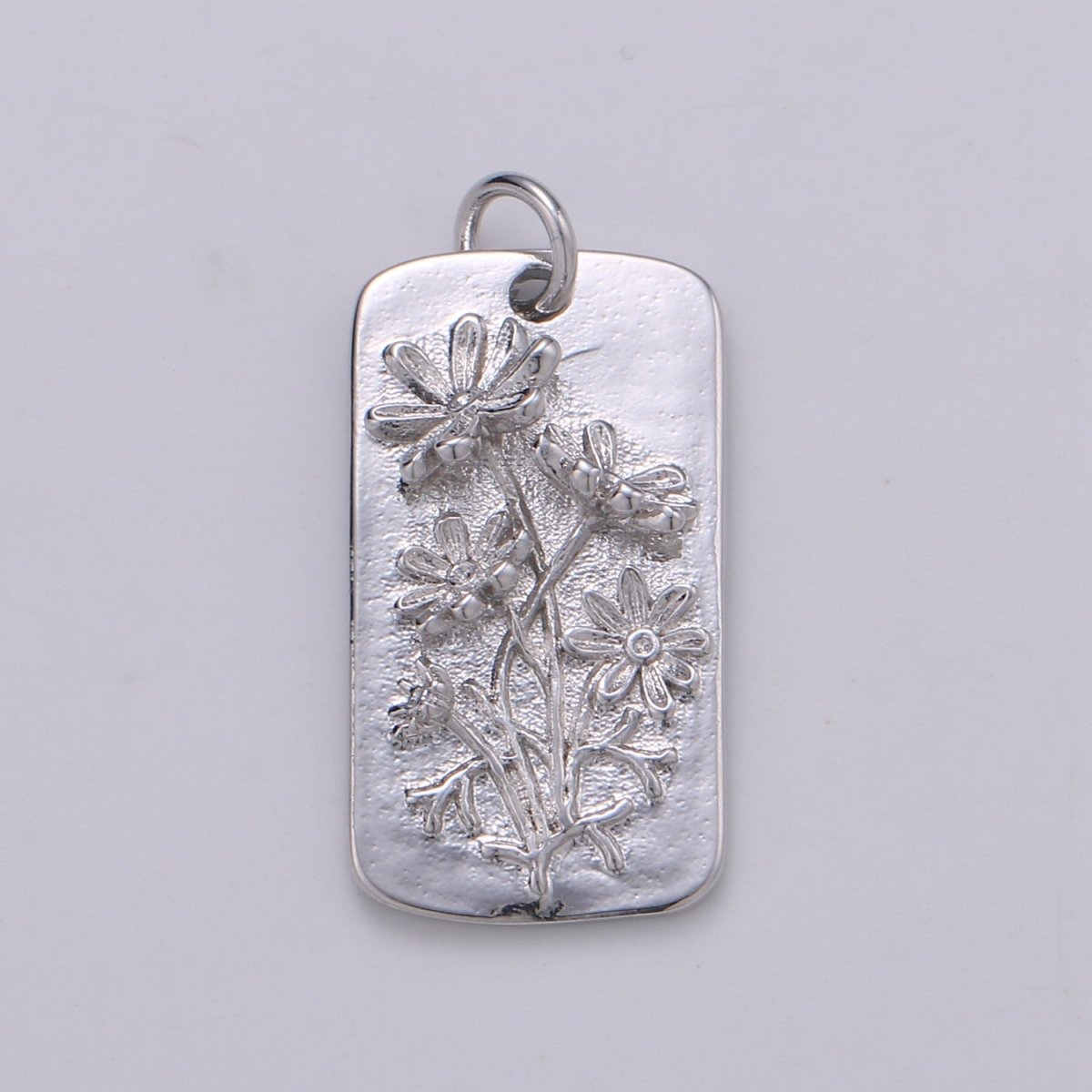 Silver Flower Charms, Wild Flower Pendant, Dainty Flower Charm, Small SunFlower Daisy, Hibiscus Charm for Necklace Floral Flower Jewelry D-844 TO D-852
