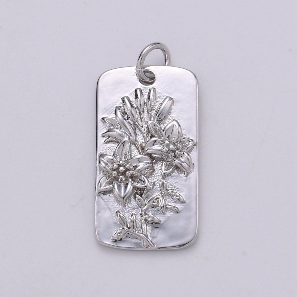 Silver Flower Charms, Wild Flower Pendant, Dainty Flower Charm, Small SunFlower Daisy, Hibiscus Charm for Necklace Floral Flower Jewelry D-844 TO D-852