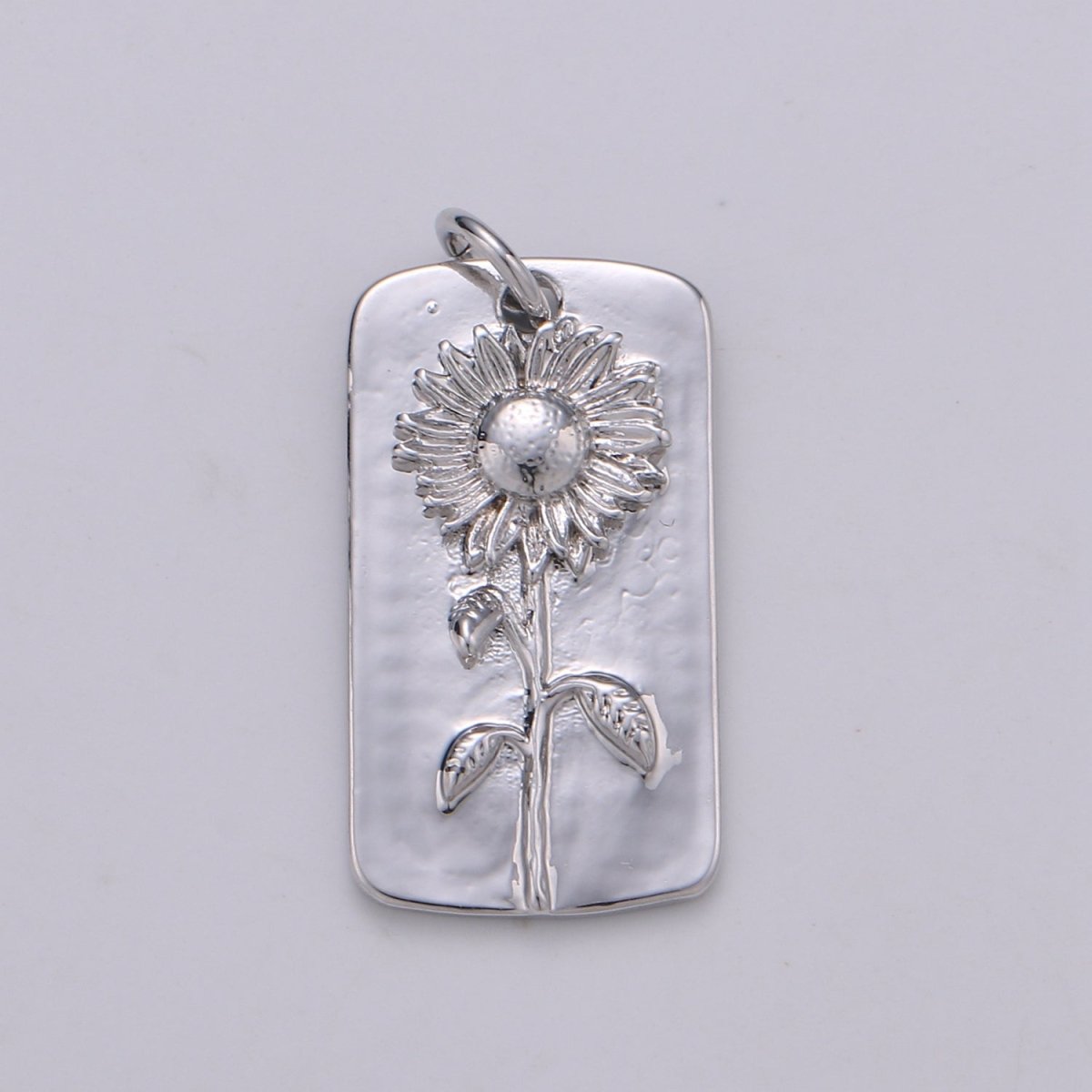 Silver Flower Charms, Wild Flower Pendant, Dainty Flower Charm, Small SunFlower Daisy, Hibiscus Charm for Necklace Floral Flower Jewelry D-844 TO D-852