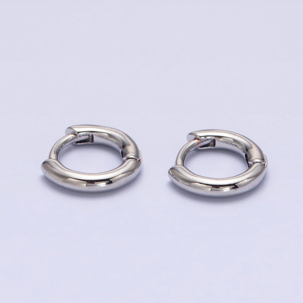 Silver, Gold 10mm Minimalist Cartilage Huggie Earrings | AB943 AB956
