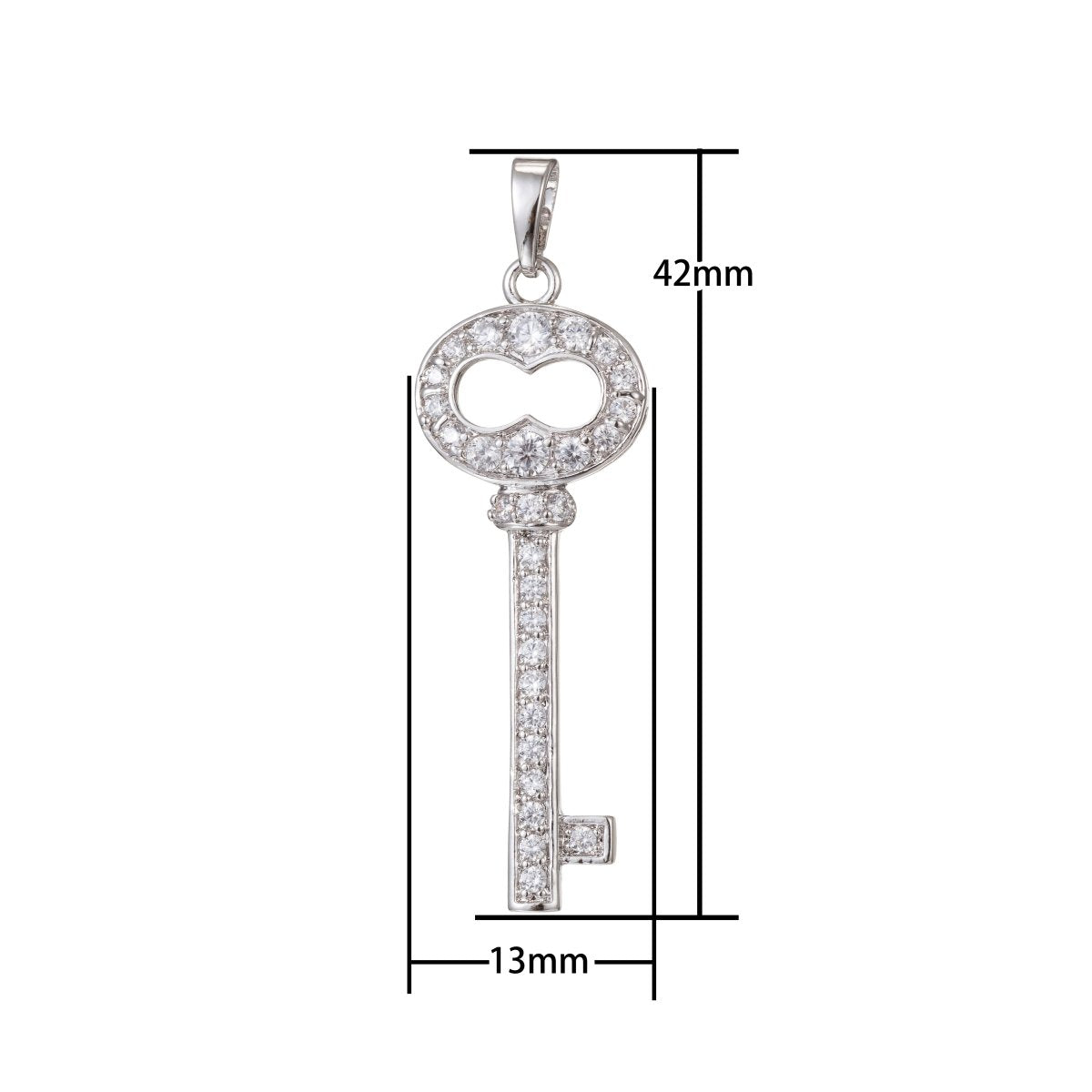Silver Gold Filled Key Pendants I-458 - DLUXCA