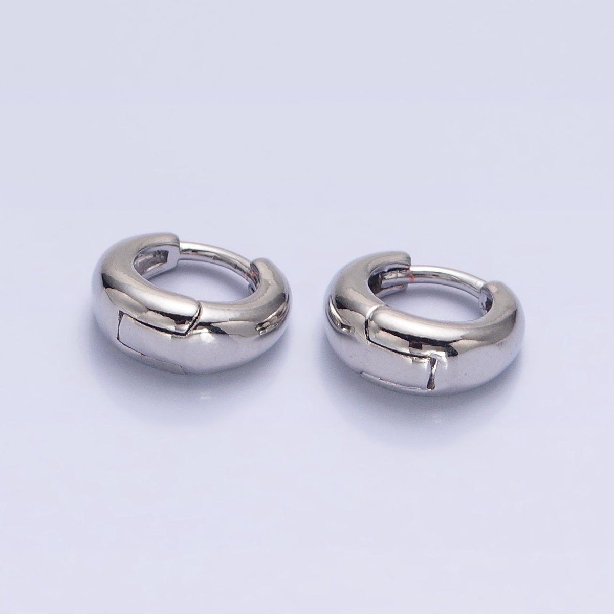 Silver, Gold Minimalist 10mm Round Cartilage Earrings | AB806 AB828