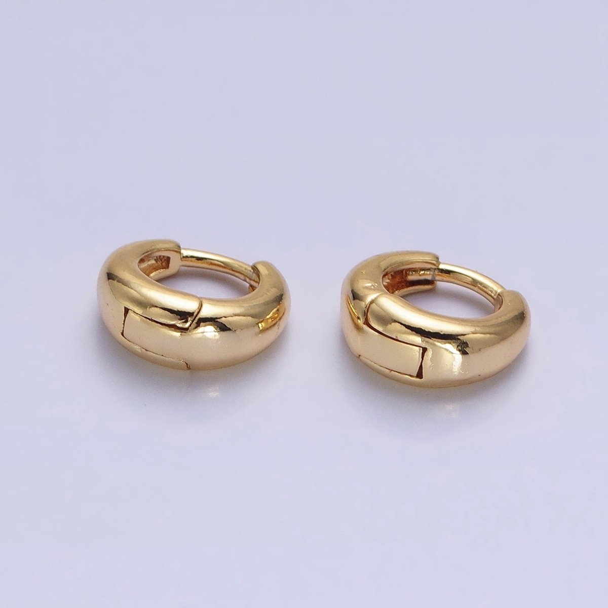 Silver, Gold Minimalist 10mm Round Cartilage Earrings | AB806 AB828