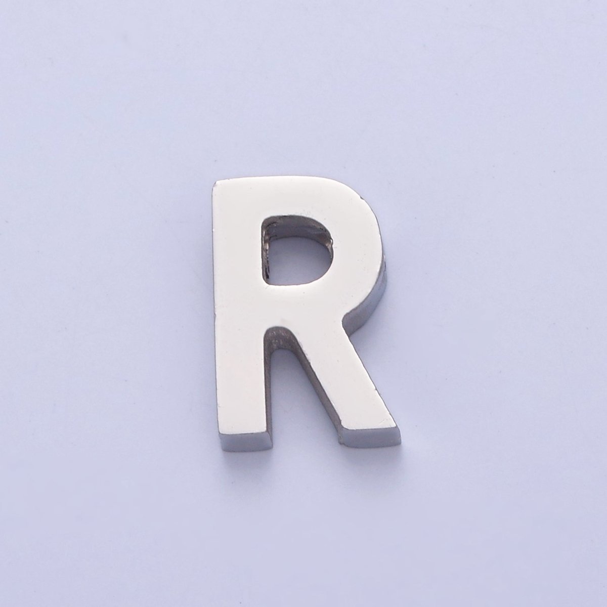 Silver Initial Alphabet Bead Charm For DIY Necklace Making, A-A1682-A-A1694