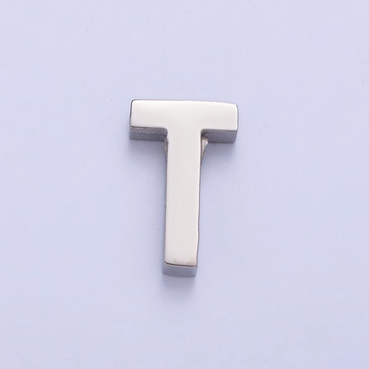Silver Initial Alphabet Bead Charm For DIY Necklace Making, A-A1682-A-A1694
