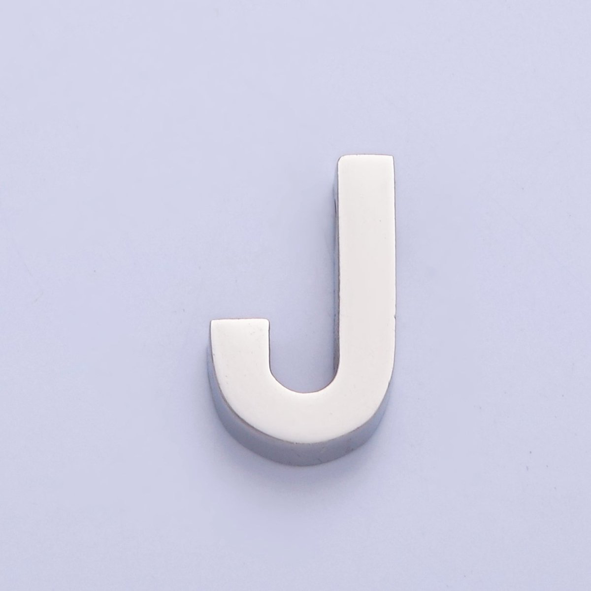 Silver Initial Alphabet Bead Charm For DIY Necklace Making, A-A1682-A-A1694
