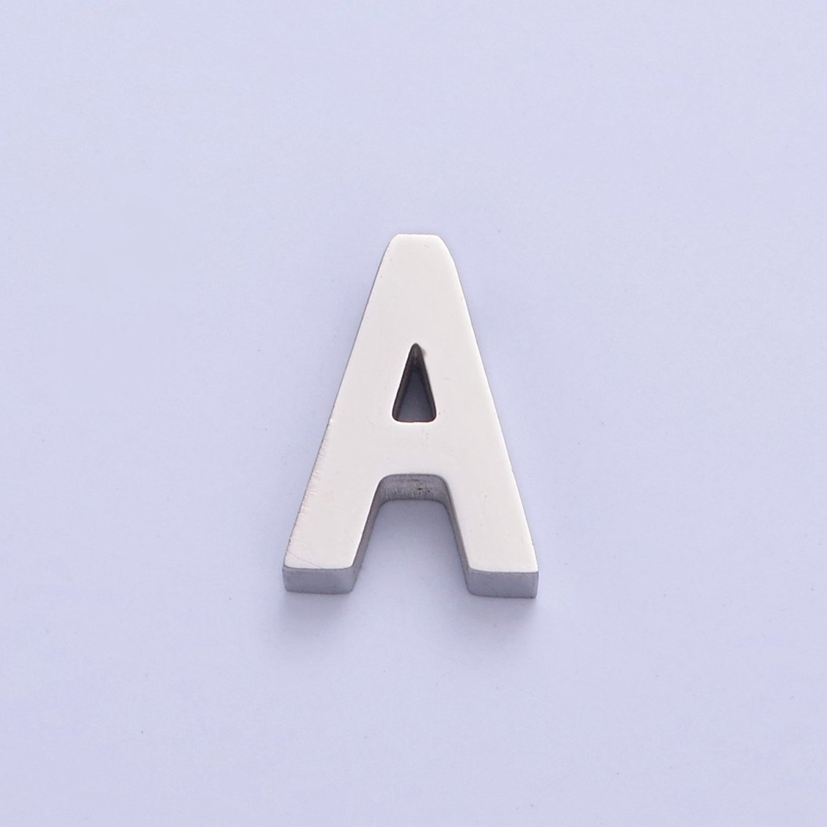 Silver Initial Alphabet Bead Charm For DIY Necklace Making, A-A1682-A-A1694