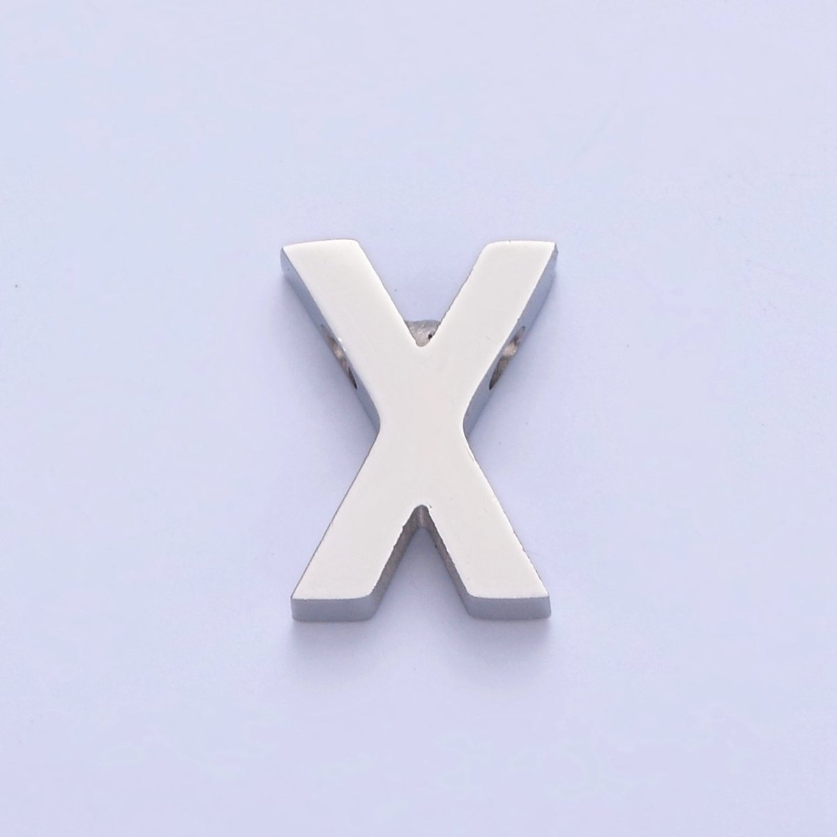 Silver Initial Alphabet Bead Charm For DIY Necklace Making, A-A1682-A-A1694