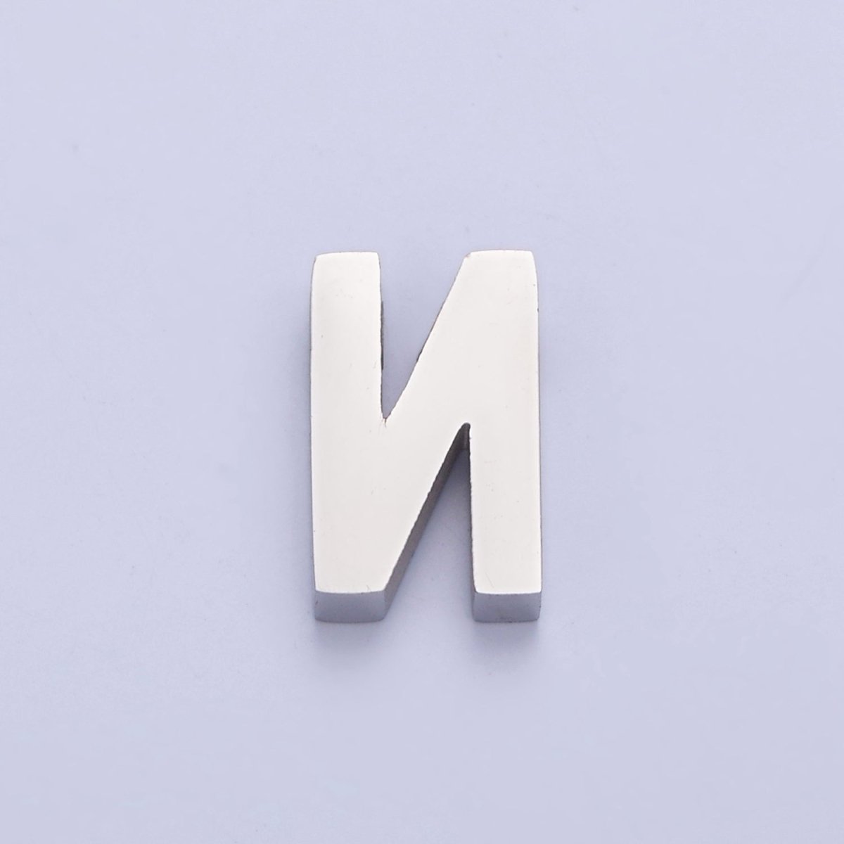 Silver Initial Alphabet Bead Charm For DIY Necklace Making, A-A1682-A-A1694