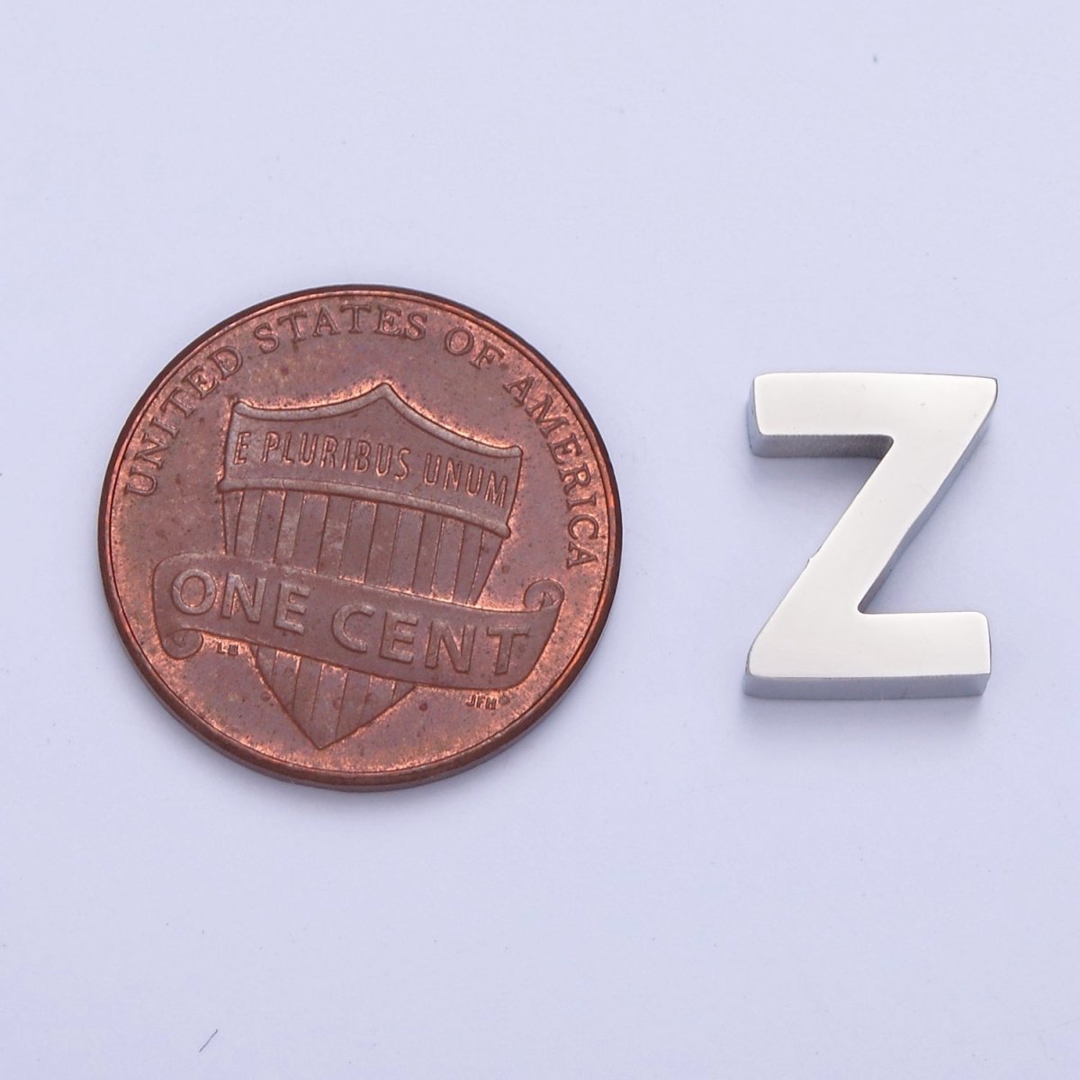 Silver Initial Alphabet Bead Charm For DIY Necklace Making, A-A1682-A-A1694