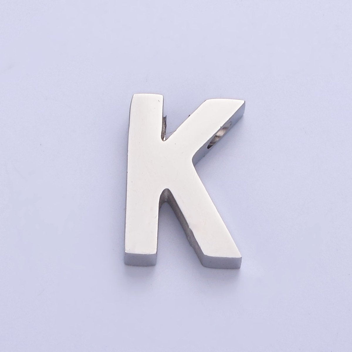 Silver Initial Alphabet Bead Charm For DIY Necklace Making, A-A1682-A-A1694