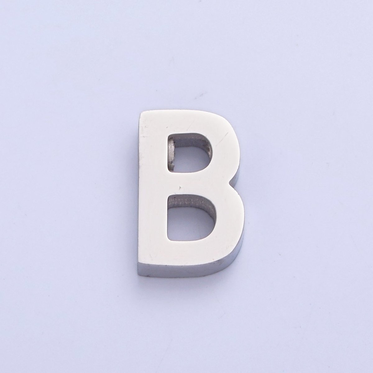 Silver Initial Alphabet Bead Charm For DIY Necklace Making, A-A1682-A-A1694