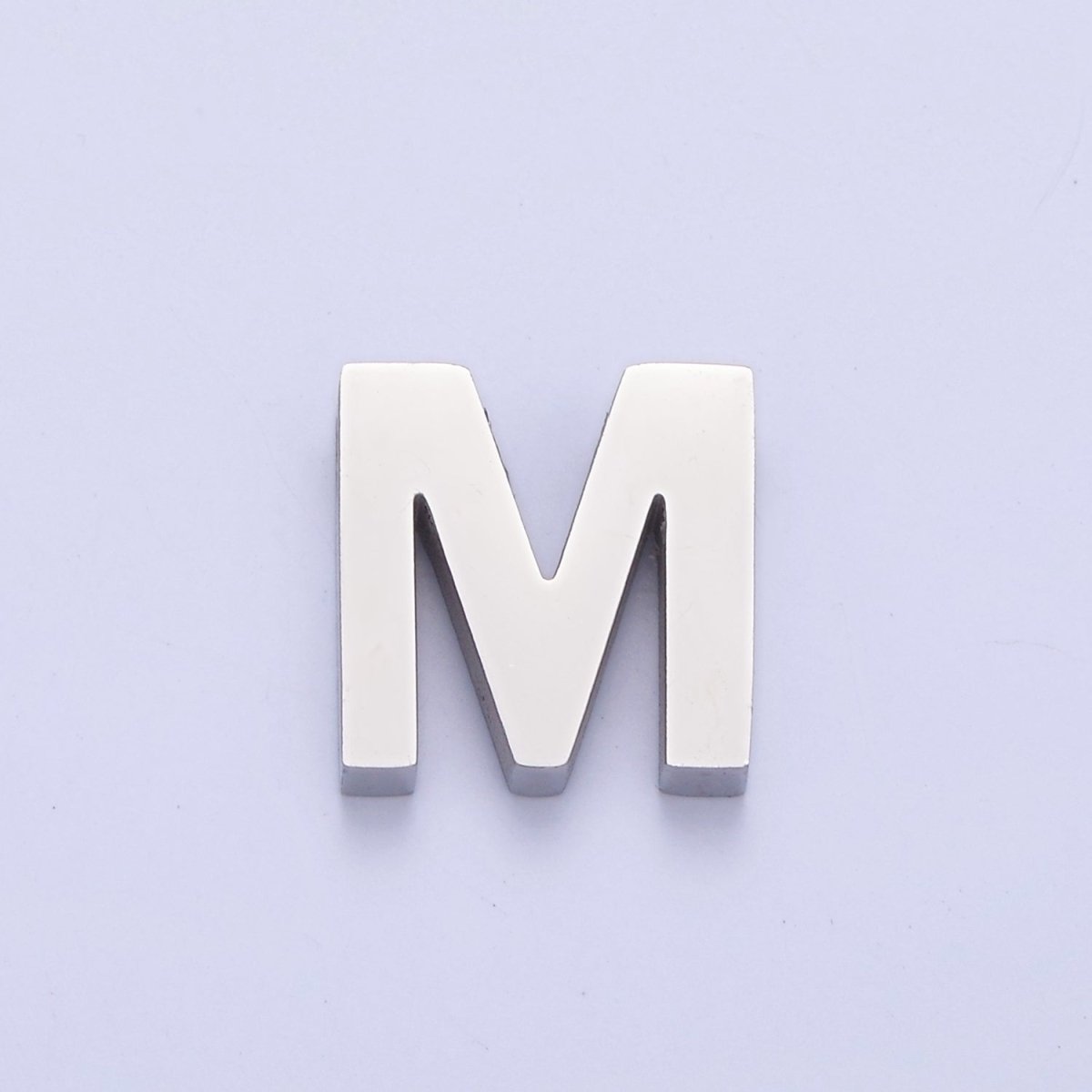 Silver Initial Alphabet Bead Charm For DIY Necklace Making, A-A1682-A-A1694