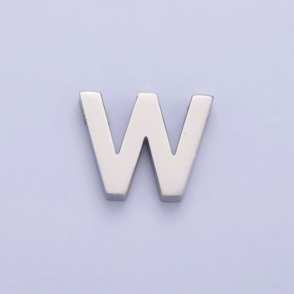 Silver Initial Alphabet Bead Charm For DIY Necklace Making, A-A1682-A-A1694