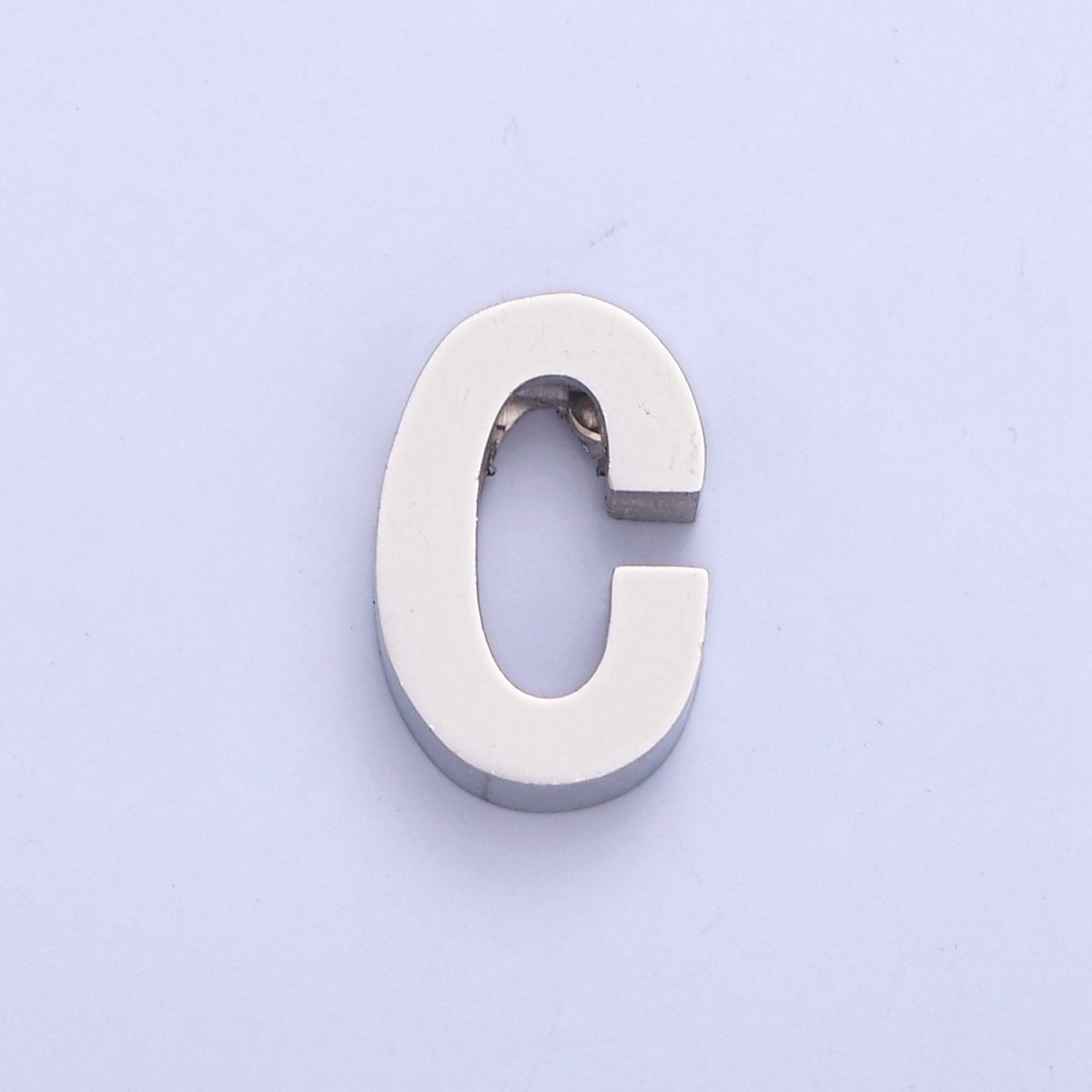 Silver Initial Alphabet Bead Charm For DIY Necklace Making, A-A1682-A-A1694