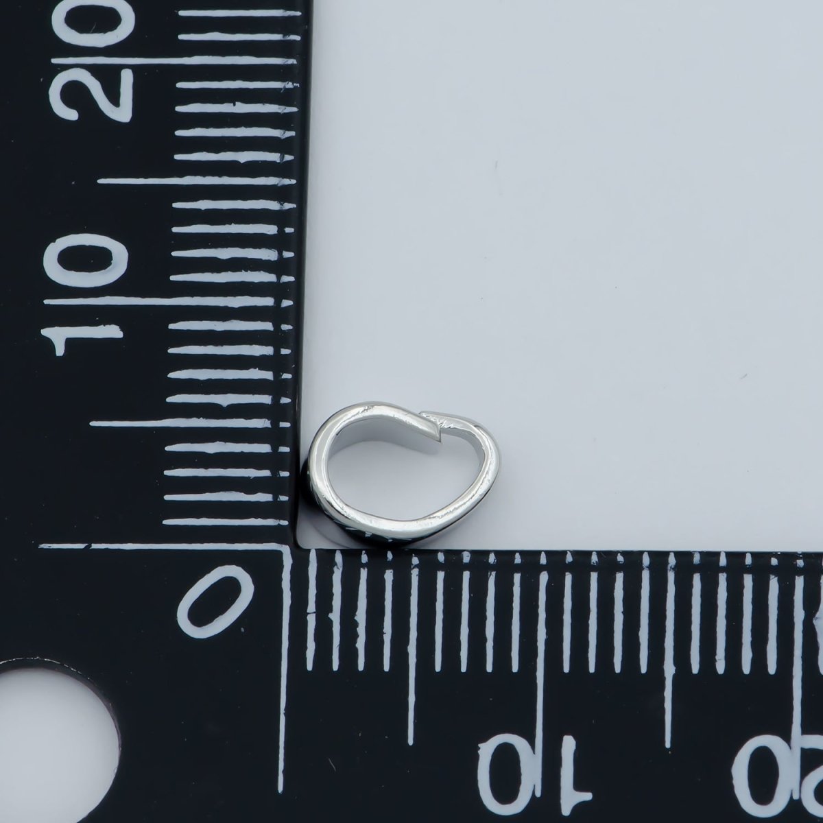 Silver Open Jump Ring White Gold Filled Pendant Hook Ring For DIY Jewelry Making Necklace Supplies Findings Kit L-397 - DLUXCA