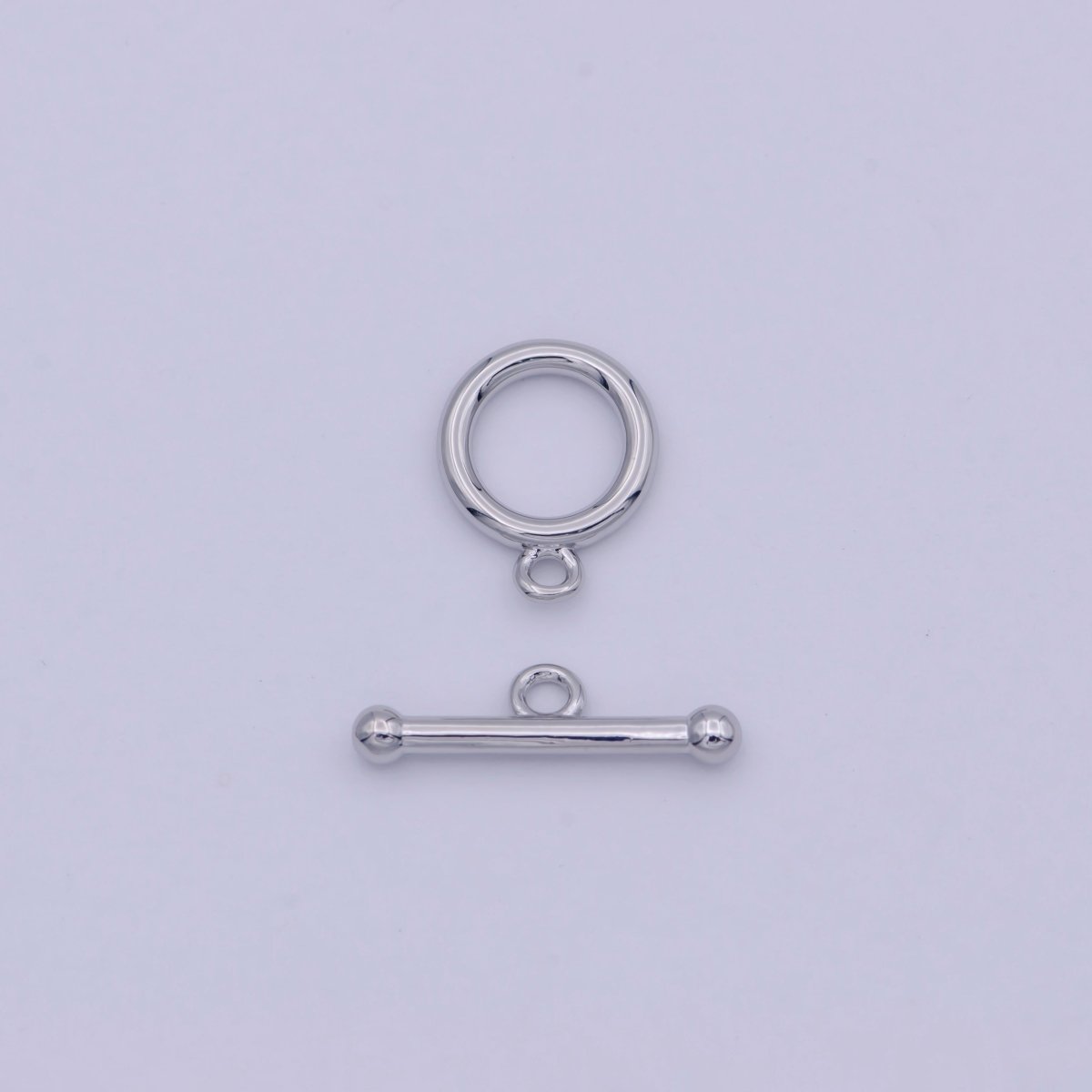 Silver OT Clasp Silver Toggle Clasp for Jewelry Making Supply K-023 - DLUXCA