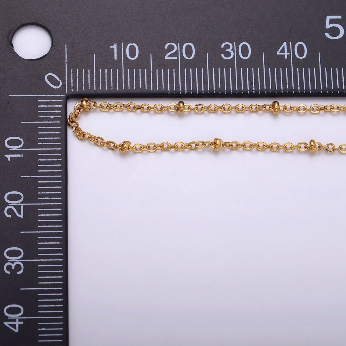 Silver Satellite chain 1.6mm Unfinished chain by Yard Beads Cable Chain | ROLL-1328 Clearance Pricing