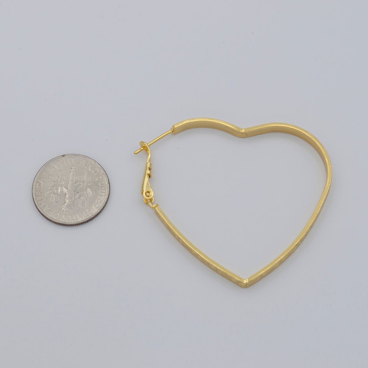 Simple Designated Golden Heart Huggies Earrings, Plain Gold Filled Tiny Geometric Love Heart Shape Casual Daily Wear Earring Jewelry P-098 P-099 P-100