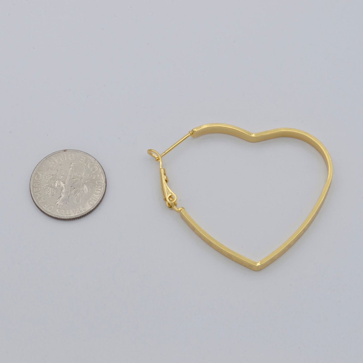 Simple Designated Golden Heart Huggies Earrings, Plain Gold Filled Tiny Geometric Love Heart Shape Casual Daily Wear Earring Jewelry P-098 P-099 P-100