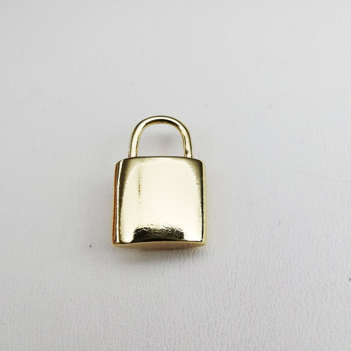Simple Lock Padlock Gold Filled Charm Supplies For DIY Jewelry Making K-762 - DLUXCA