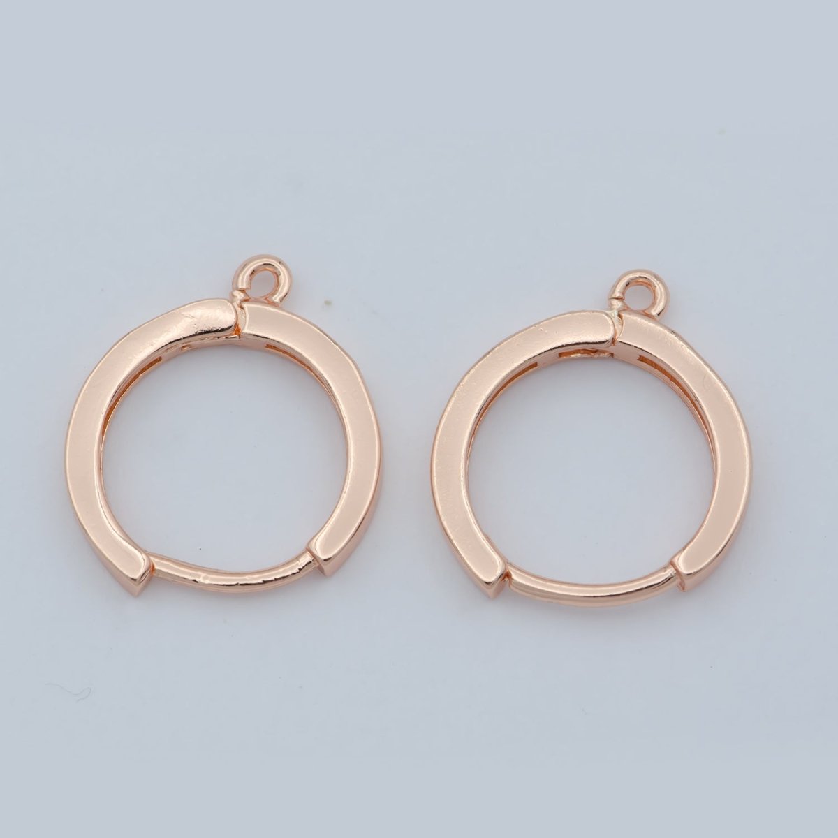 Simple Minimalist Circle Round Earring Huggies DIY Jewelry Making Earring Making L-384 L-385