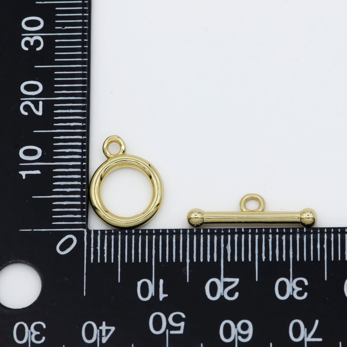 Simple Minimalist Gold Filled Toggle Clasp For DIY Jewelry Making For Necklace Bracelet Anklet L-316 - DLUXCA