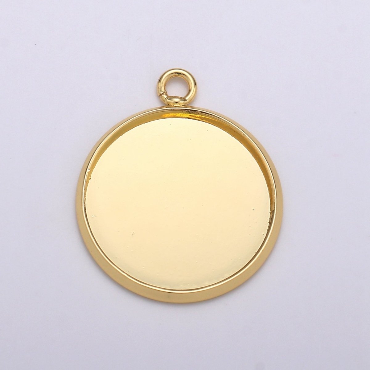 Simple Minimalist Golden Coin Gold Filled Charm K-929,K-930,L-086