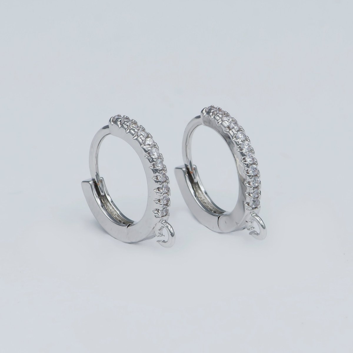 Simple Minimalist Huggies Gold Filled Earring Supplies for DIY Earring  in Silver & Gold | K473 K578