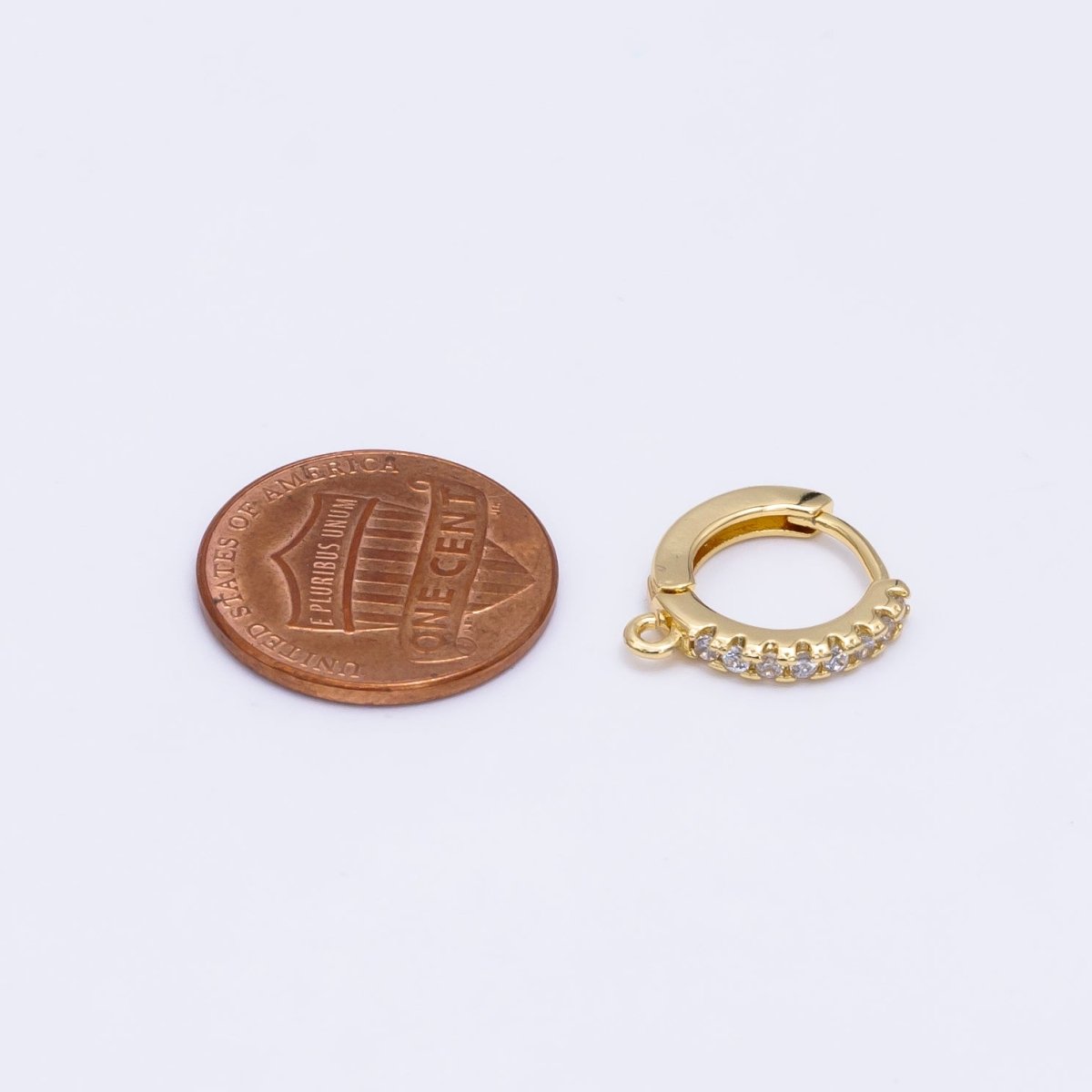 Simple Minimalist Huggies Gold Filled Earring Supplies for DIY Earring  in Silver & Gold | K473 K578