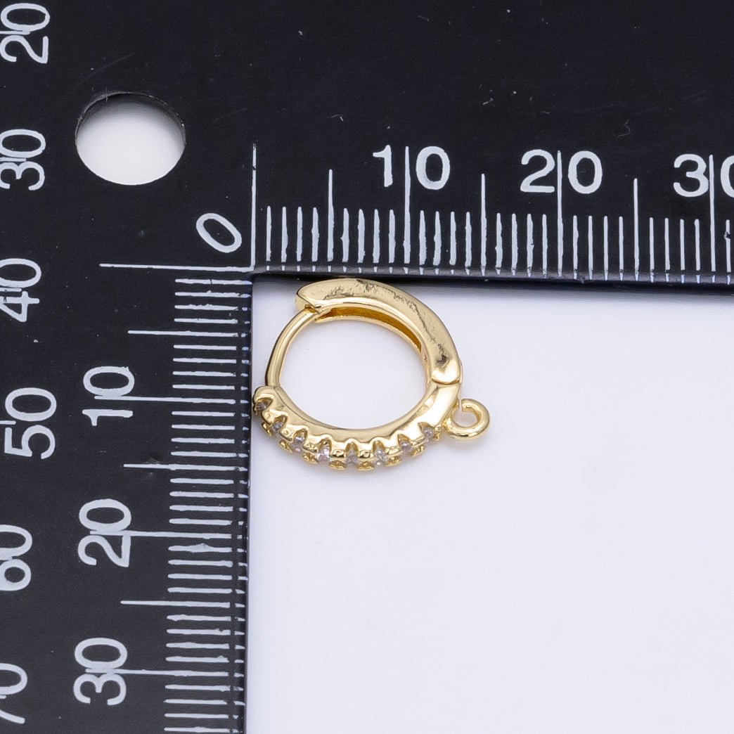 Simple Minimalist Huggies Gold Filled Earring Supplies for DIY Earring  in Silver & Gold | K473 K578