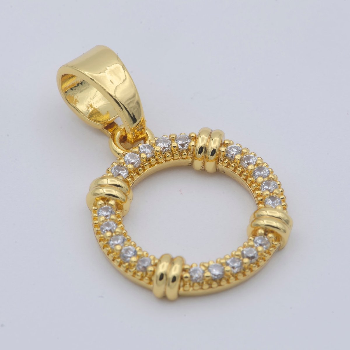 Simple Wreath Gold Filled Pendants J-899 - DLUXCA