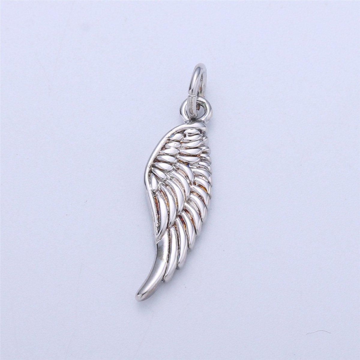 Small Angel Wing Charm, Gold Angel Wing Charm, Silver Wings, Black Guardian Angel Wing Charms, Angel Wing Jewelry, Dainty Charm Bracelet C-926