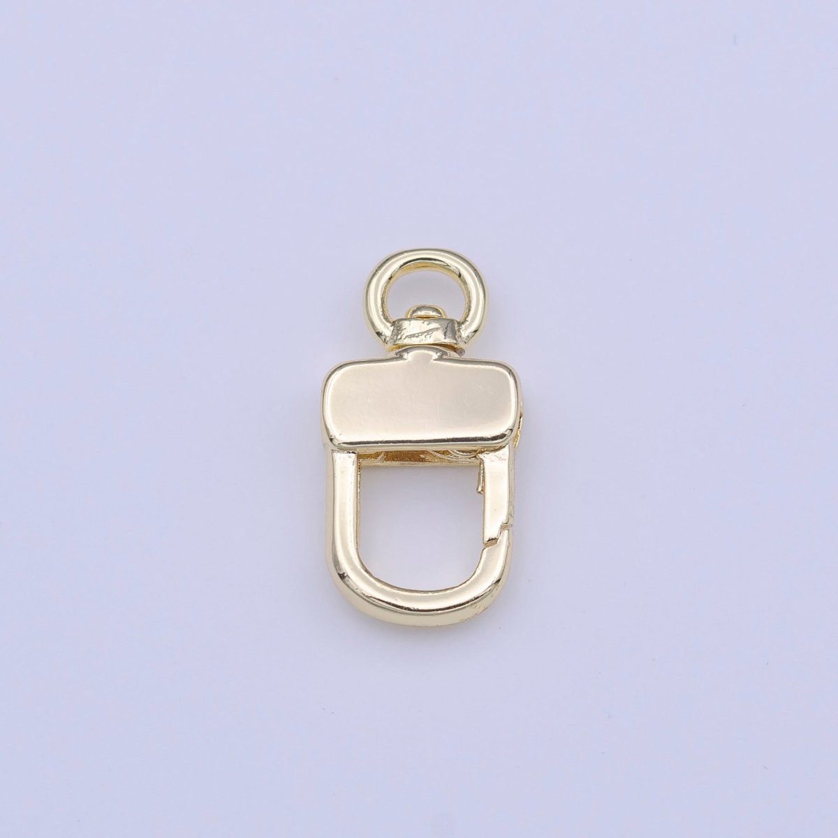 Small Gold Swivel Parrot Snap Push Gate Clasps Closure For Jewelry Making | K-248 - DLUXCA