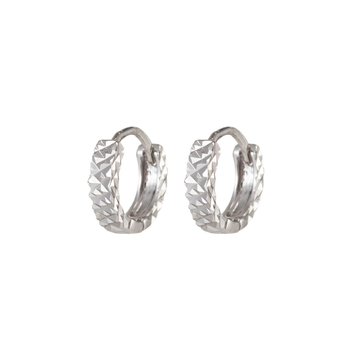 Small Silver Hoop Earrings, Silver Huggie Earrings, Simple Hoop Earrings 15mm Q-045 Q-047 Q-048