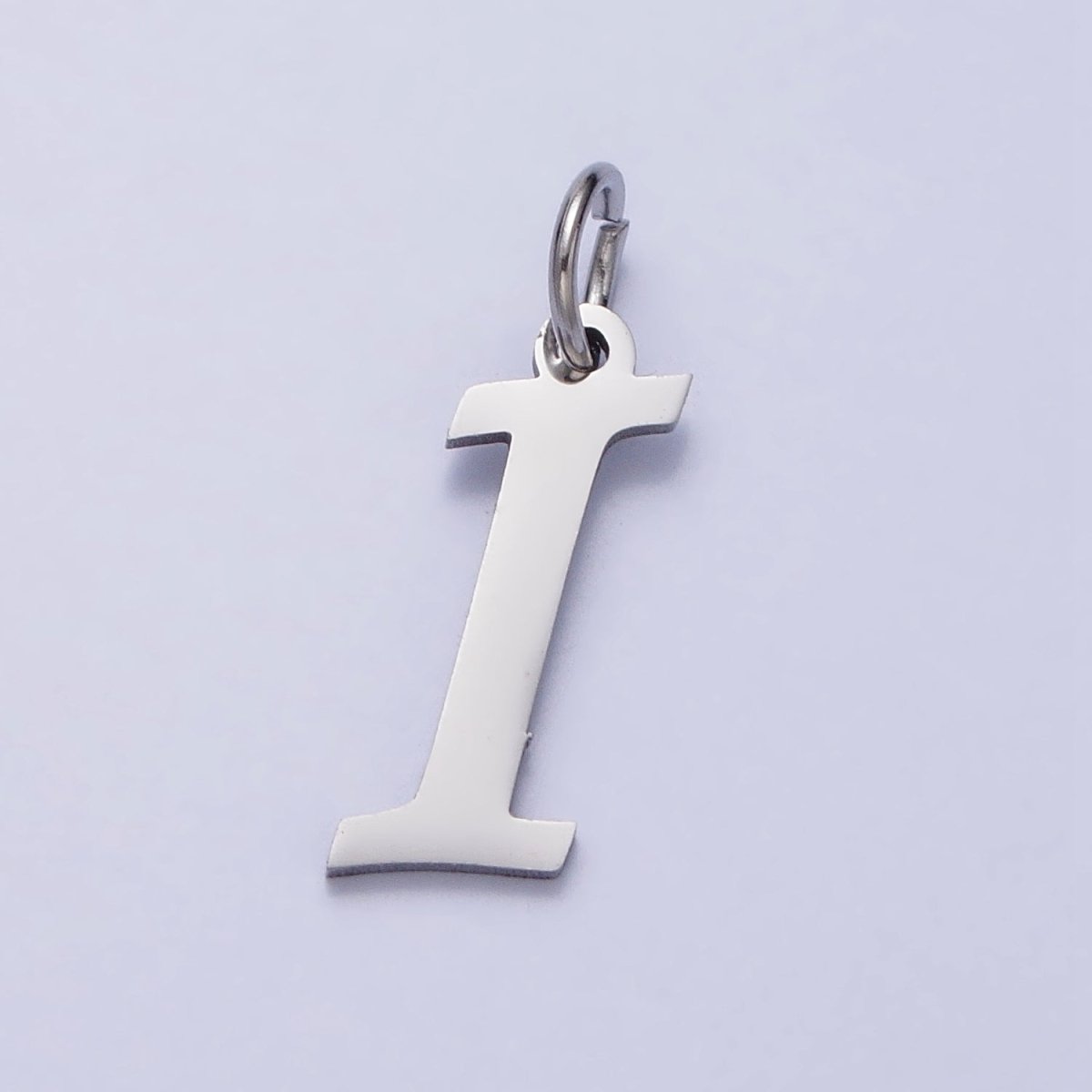 Small Stainless Steel Letter Charms, initial alphabet pendant DIY jewelry letter charms for personalized jewelry making A-638-A-650