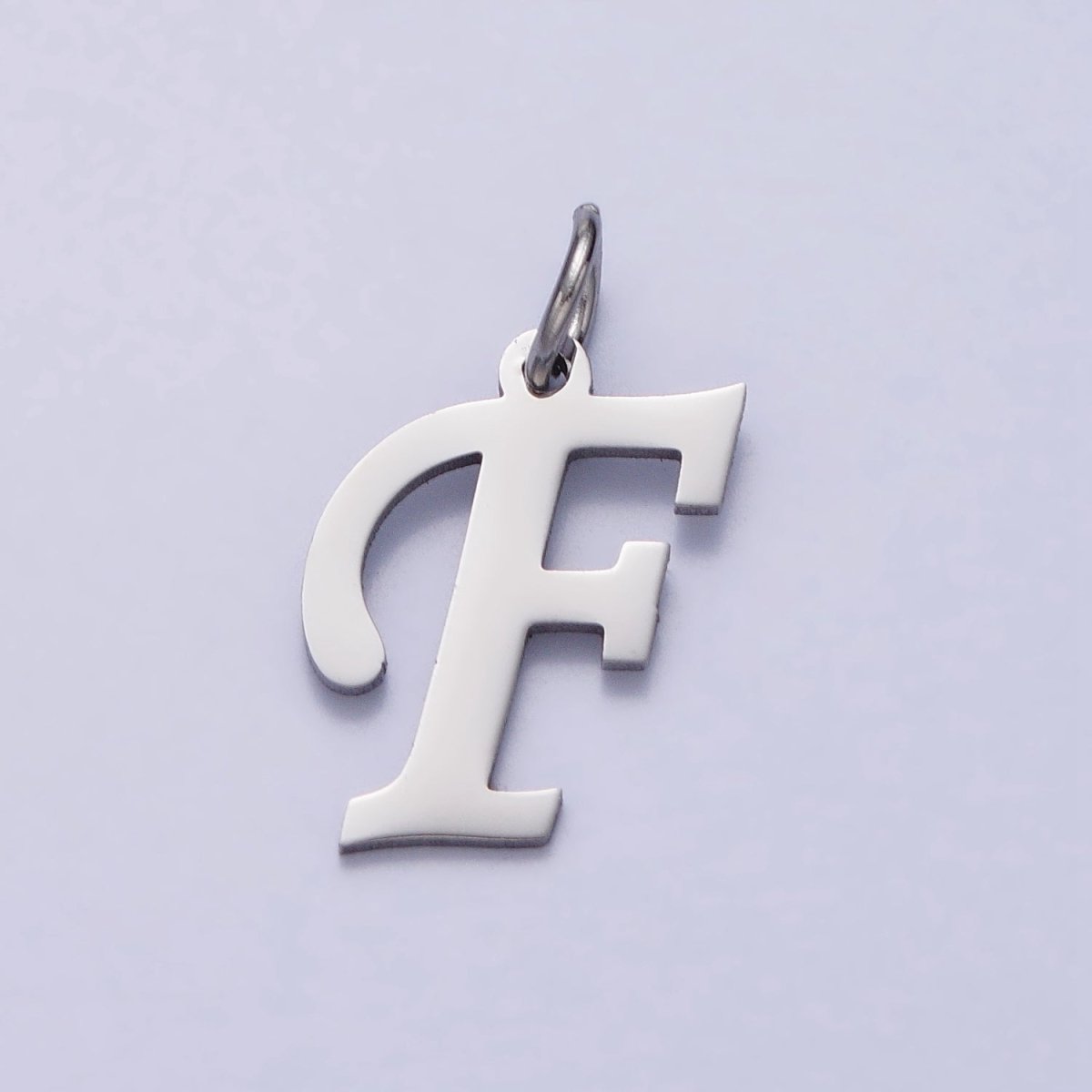 Small Stainless Steel Letter Charms, initial alphabet pendant DIY jewelry letter charms for personalized jewelry making A-638-A-650