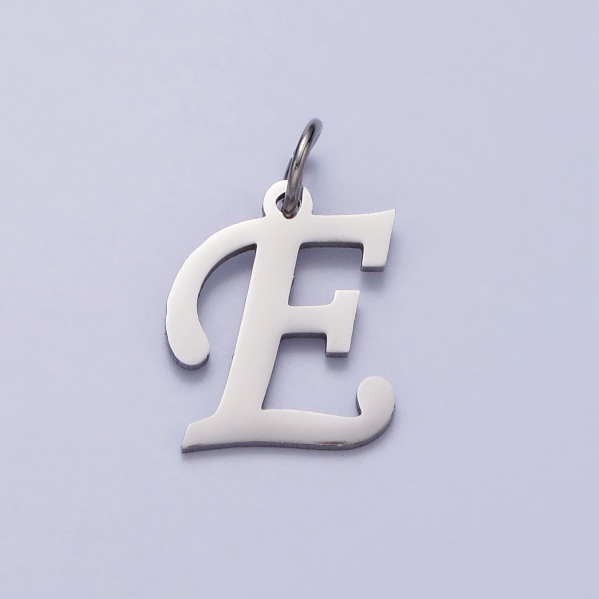 Small Stainless Steel Letter Charms, initial alphabet pendant DIY jewelry letter charms for personalized jewelry making A-638-A-650