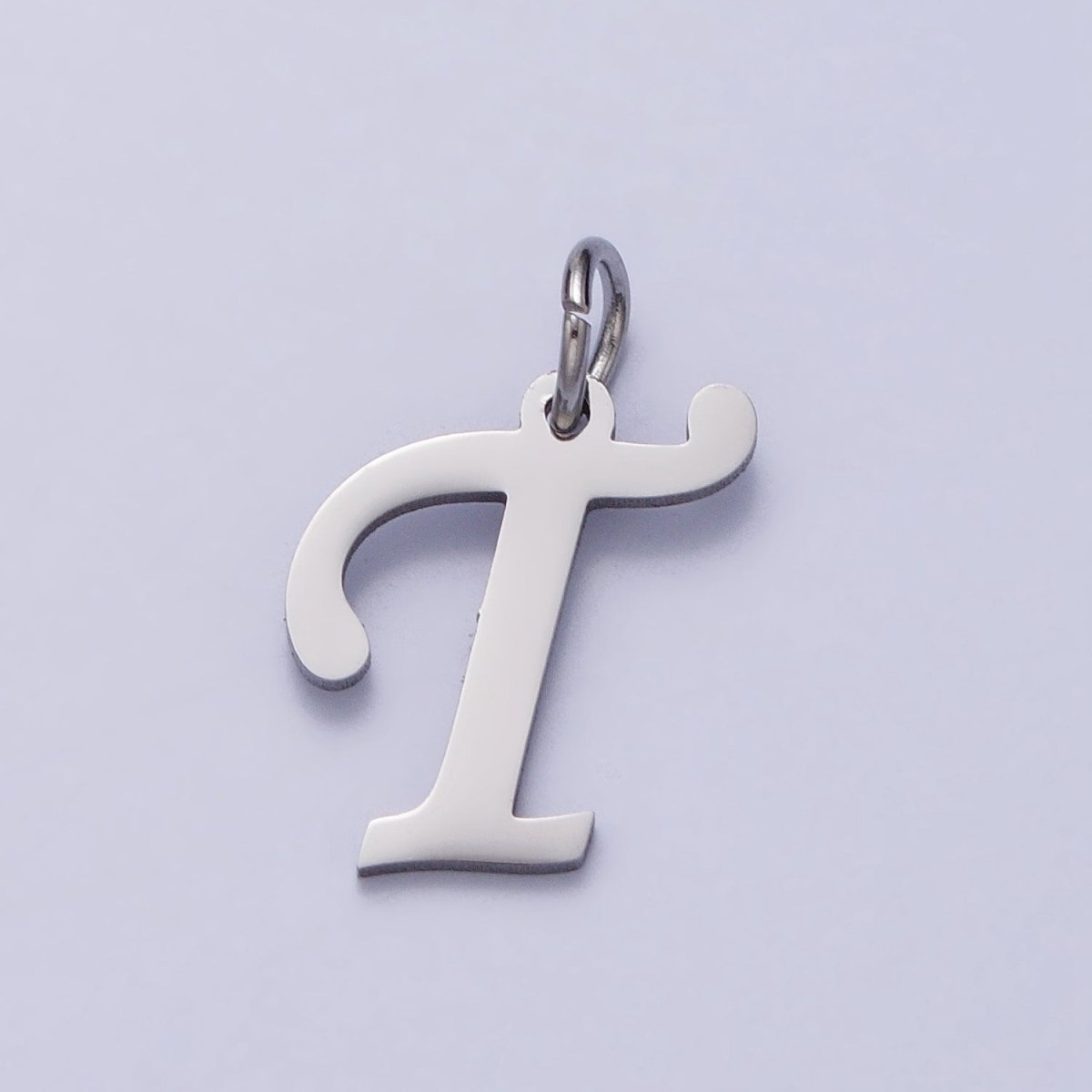 Small Stainless Steel Letter Charms, initial alphabet pendant DIY jewelry letter charms for personalized jewelry making A-638-A-650