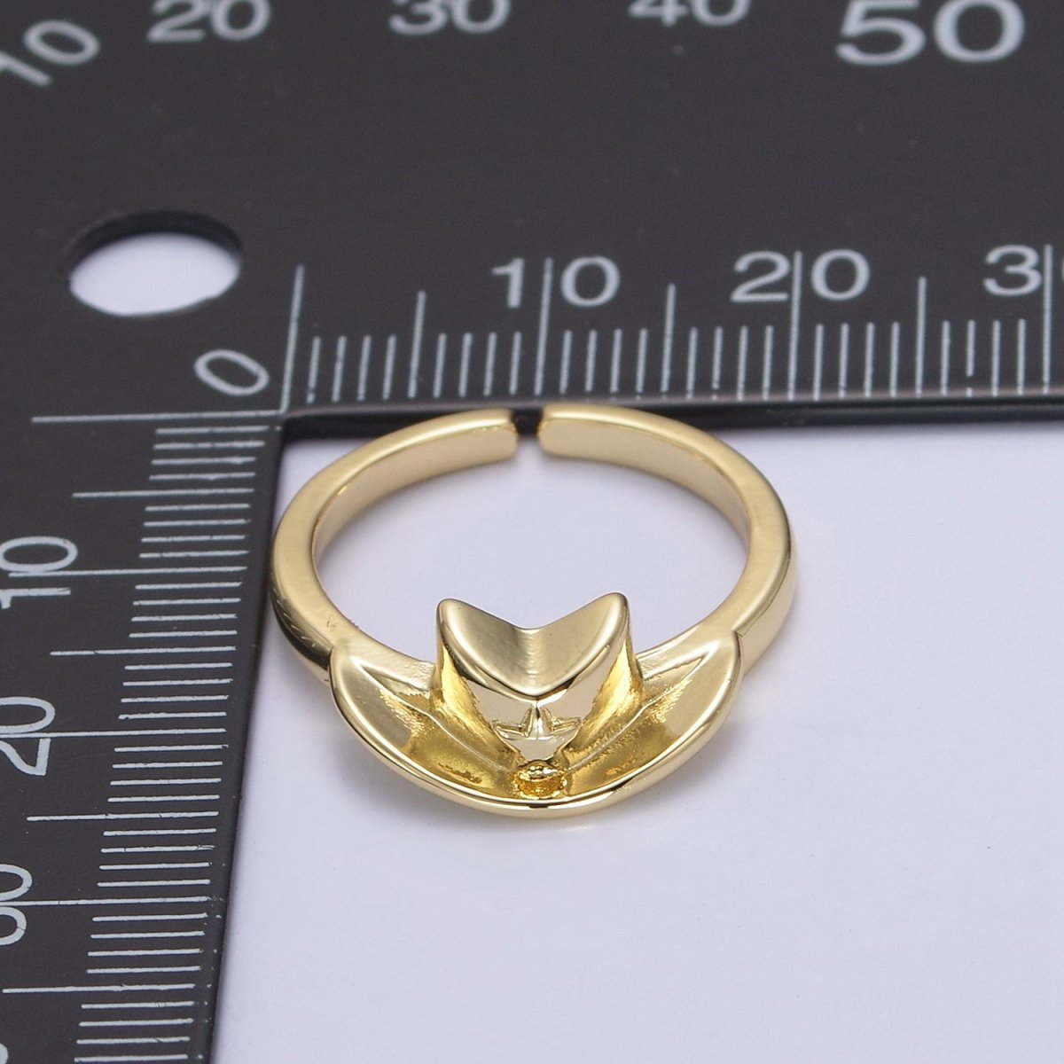Small Western Cowboy Hat Ring | Dainty Gold Hat on Ring Minimalist Simple Ring Cowgirl Hat U-503