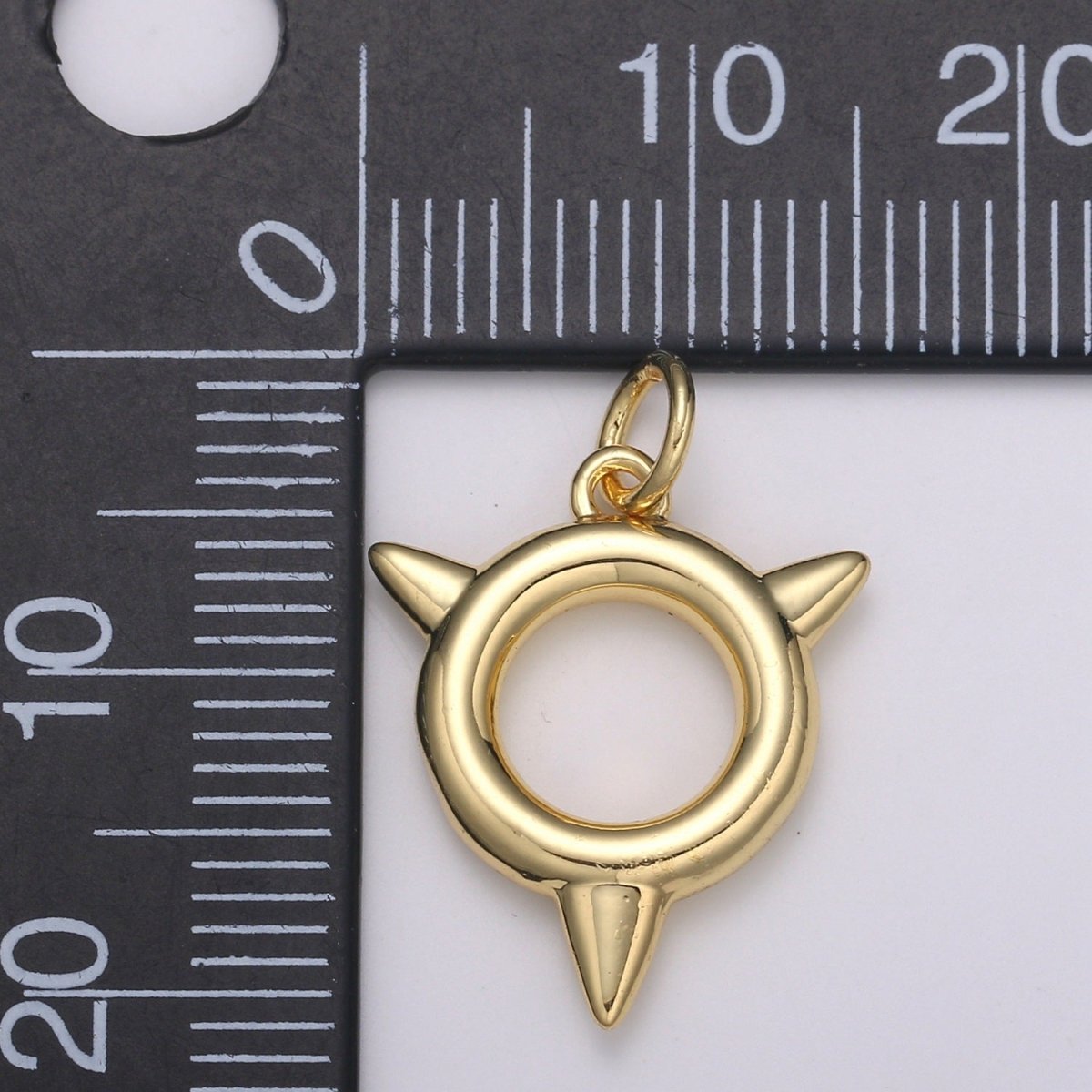 Spike Charm, 24K Bouy Pendant 23X7mm Mobility Jewelry Outdoor Activity Inspired, Metro Style Design E-191