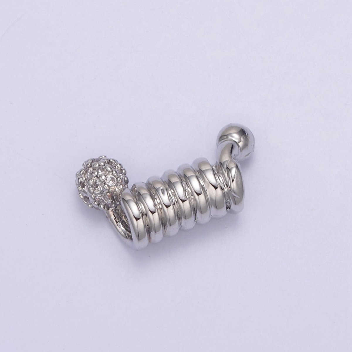 Spiral Tube Bead, Pave Round Spiral 14k Gold Filled Slider CZ Micro Pave Spiral Tube Spacer, DIY, Jewelry Making  B-458