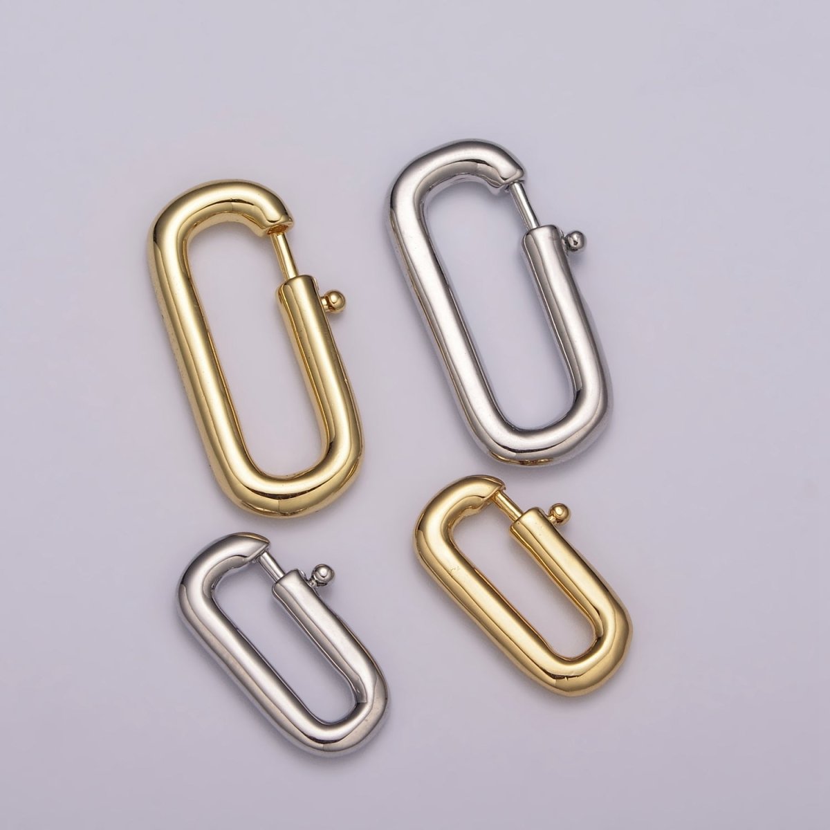 Spring Gate Clasp Brass ,Gate Clasp, Pull Clasp, Spring Gate Oval. Spring Clasp, Spring Gate Pendant L-556~L-559 L-604
