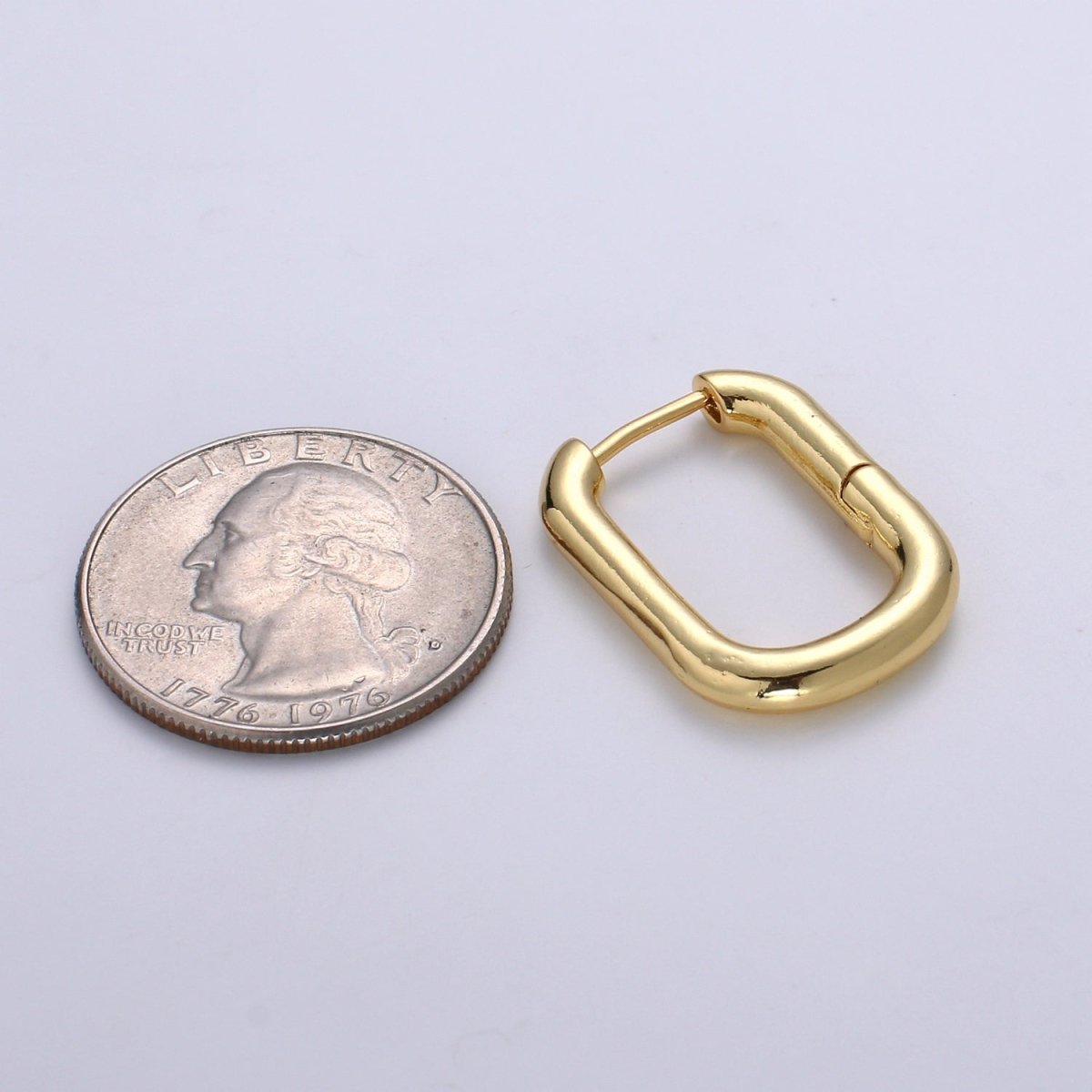 Square Hoop Earrings, U-Shape Gold Hoops, 14k Gold Filled Huggie Earrings, Geometric Huggies, Oval Hoop earrings, Mini hoops Q-087 P-037